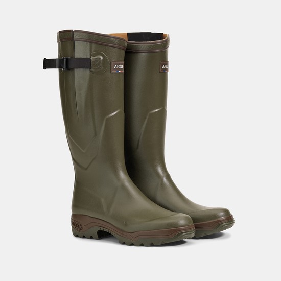 Aigle The First Anti-fatigue Boots Adapted To All Calves Rain Boots Men Olive ZA-64187